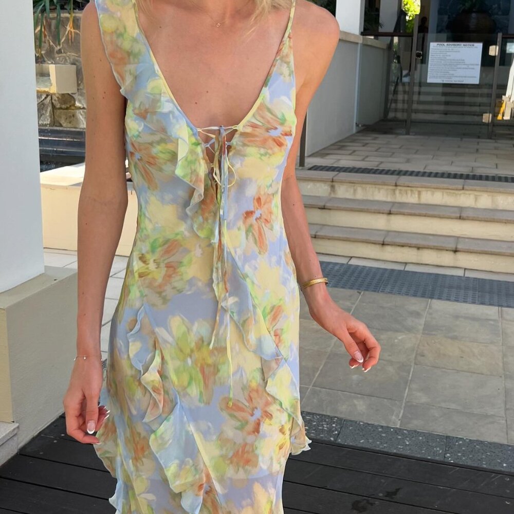 Bec + Bridge Courtney Frill Maxi Dress
